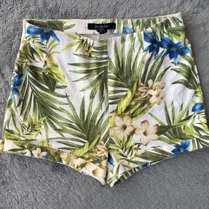 Floral High Waisted Shorts Size S
